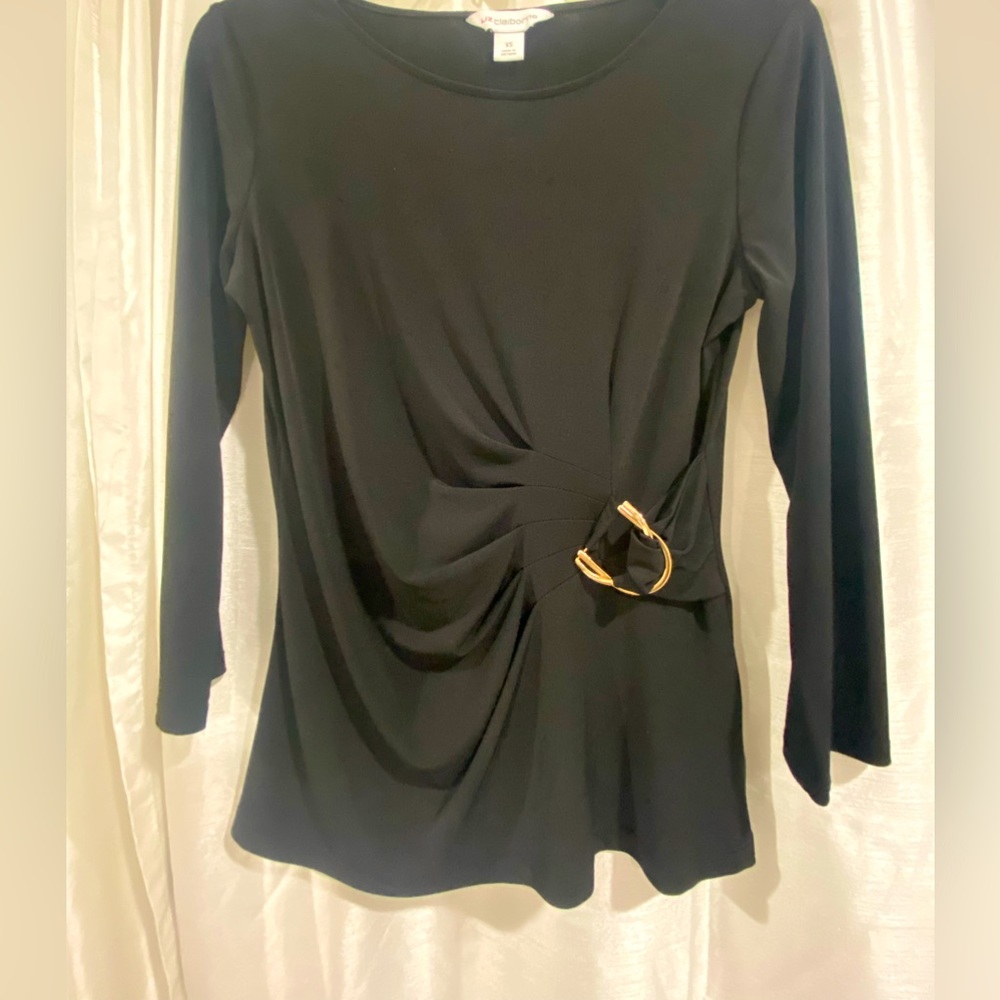 Black blouse with design twist